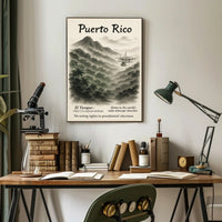 Puerto Rico Vintage Wall Art Print PosterGoat