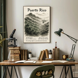 Puerto Rico Vintage Wall Art Print PosterGoat