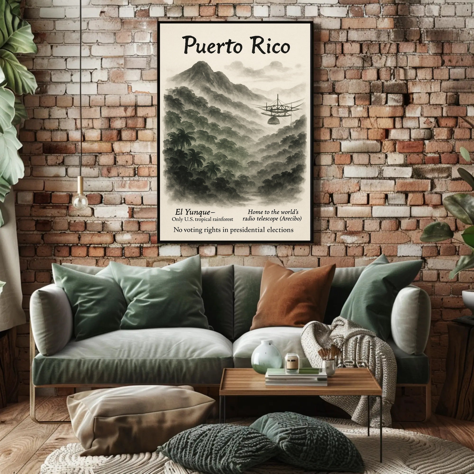 Puerto Rico Vintage Wall Art Print PosterGoat