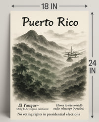 Puerto Rico Vintage Wall Art Print PosterGoat