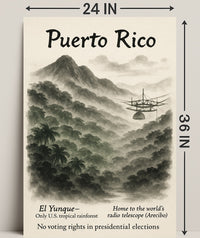 Puerto Rico Vintage Wall Art Print PosterGoat