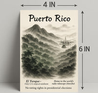 Puerto Rico Vintage Wall Art Print PosterGoat