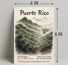 Puerto Rico Vintage Wall Art Print PosterGoat