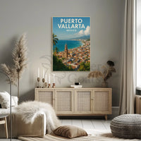 Puerto Vallarta Scenic View Travel Poster PosterGoat