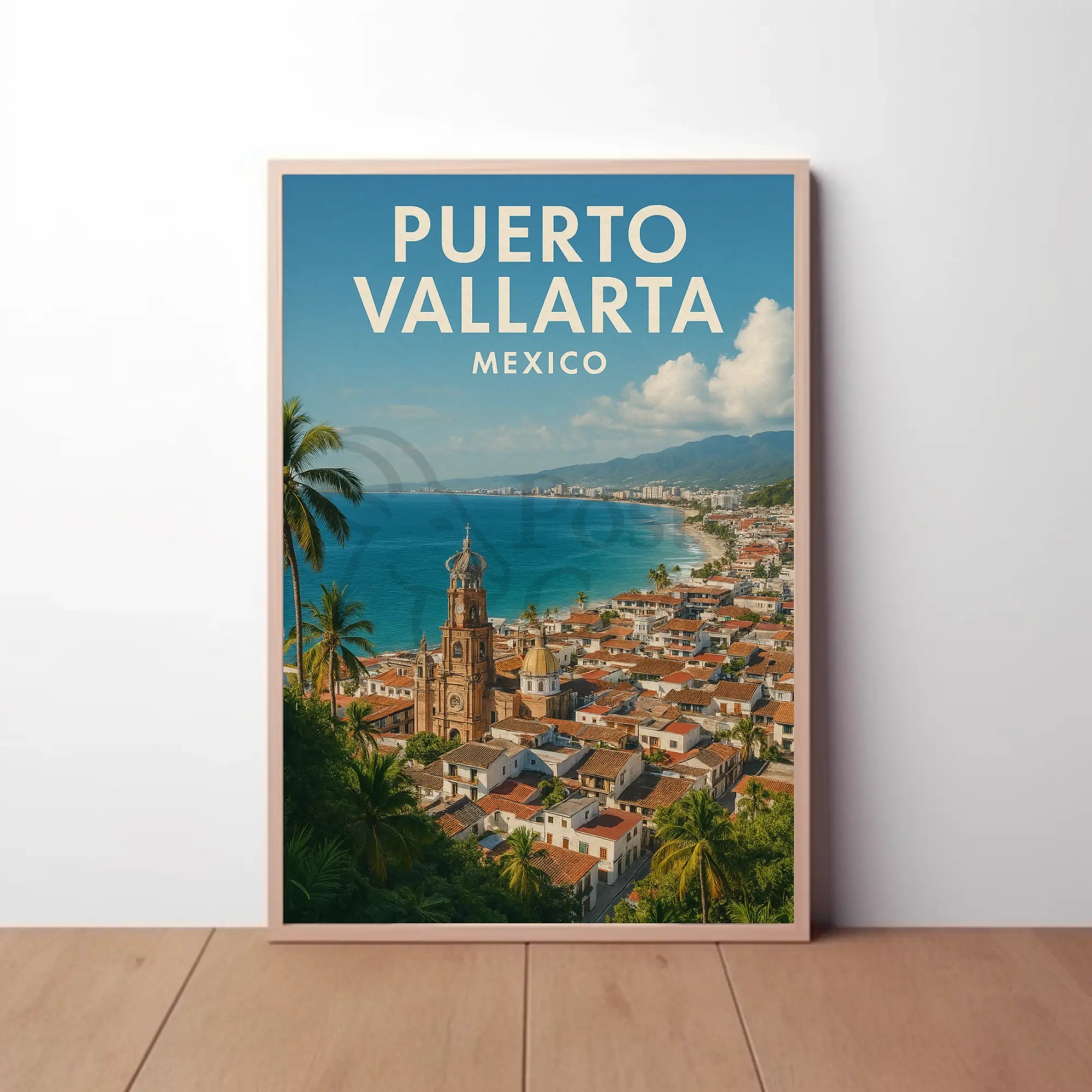 Puerto Vallarta Scenic View Travel Poster PosterGoat