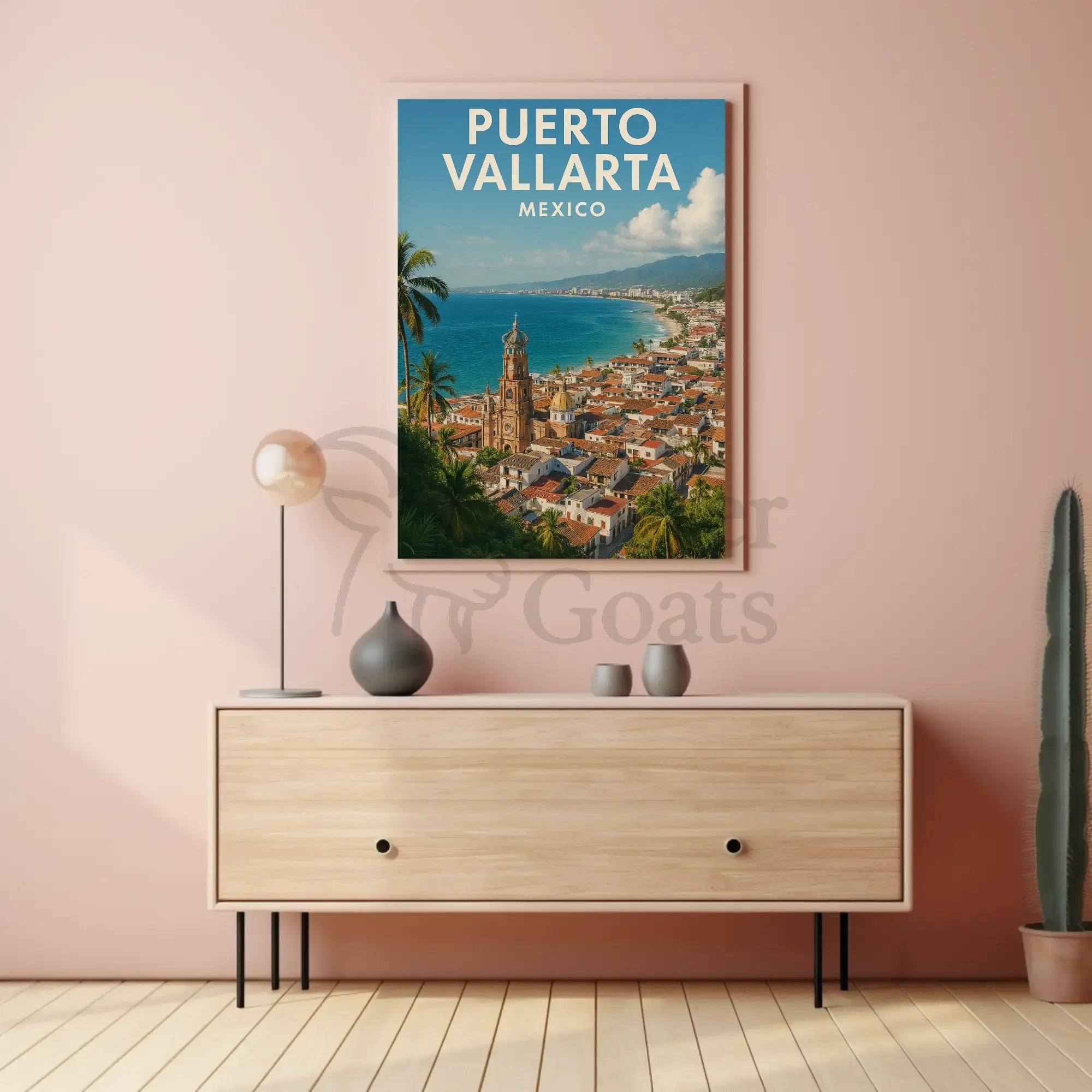 Puerto Vallarta Scenic View Travel Poster PosterGoat