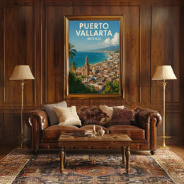 Puerto Vallarta Scenic View Travel Poster PosterGoat
