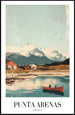 Punta Arenas serene landscape vintage travel poster PosterGoat