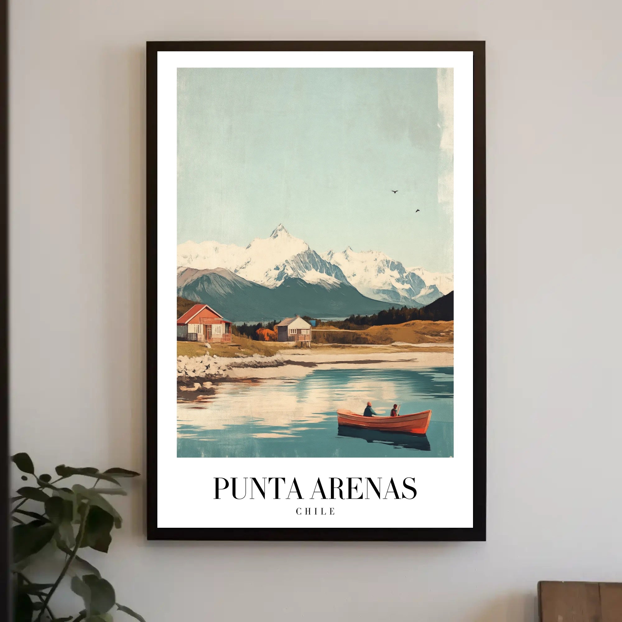 Punta Arenas serene landscape vintage travel poster PosterGoat