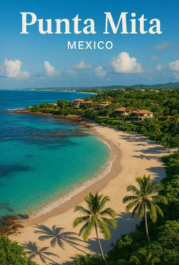 Punta Mita Paradise Awaits: Tropical Travel Poster PosterGoat