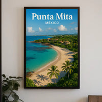 Punta Mita Paradise Awaits: Tropical Travel Poster PosterGoat