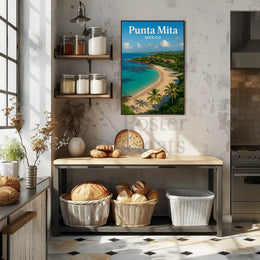 Punta Mita Paradise Awaits: Tropical Travel Poster PosterGoat