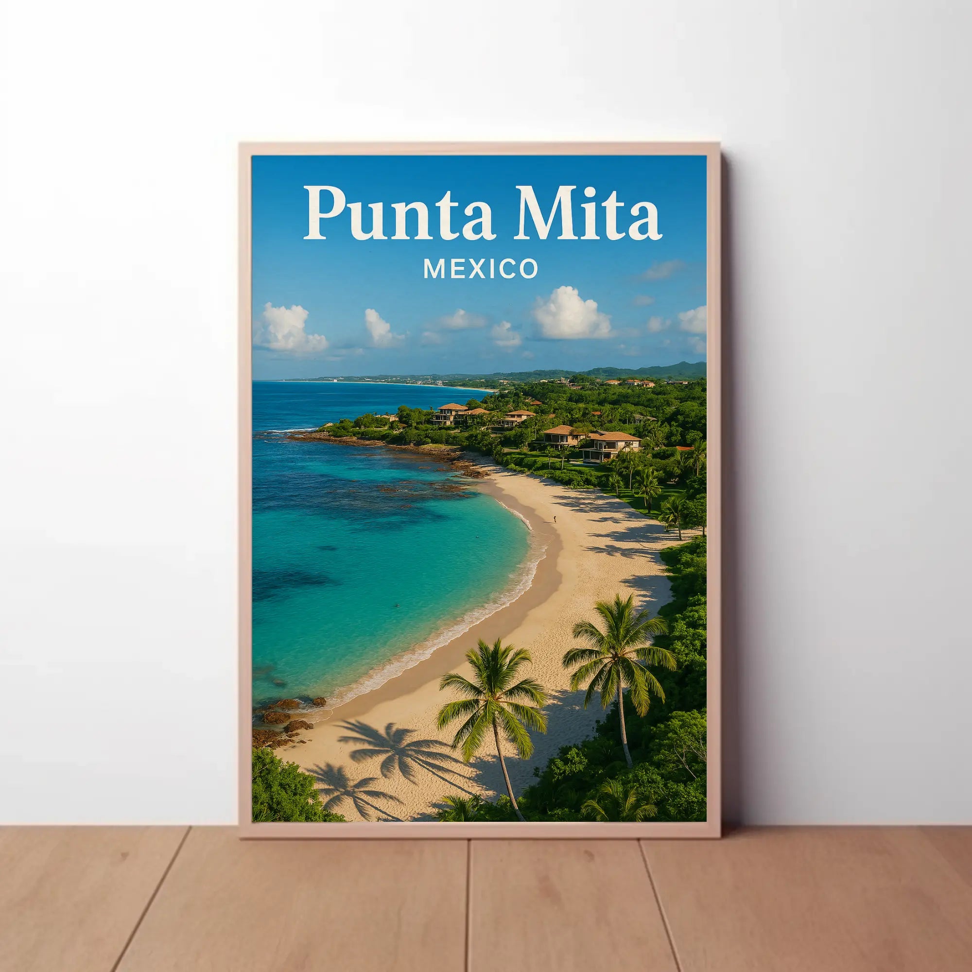 Punta Mita Paradise Awaits: Tropical Travel Poster PosterGoat