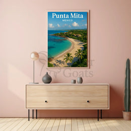 Punta Mita Paradise Awaits: Tropical Travel Poster PosterGoat