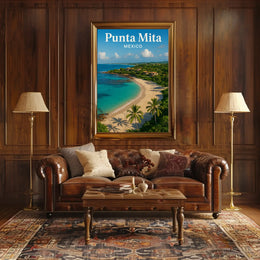 Punta Mita Paradise Awaits: Tropical Travel Poster PosterGoat