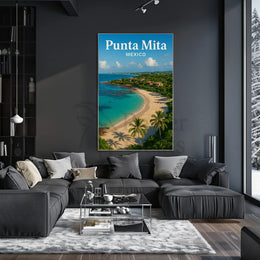 Punta Mita Paradise Awaits: Tropical Travel Poster PosterGoat