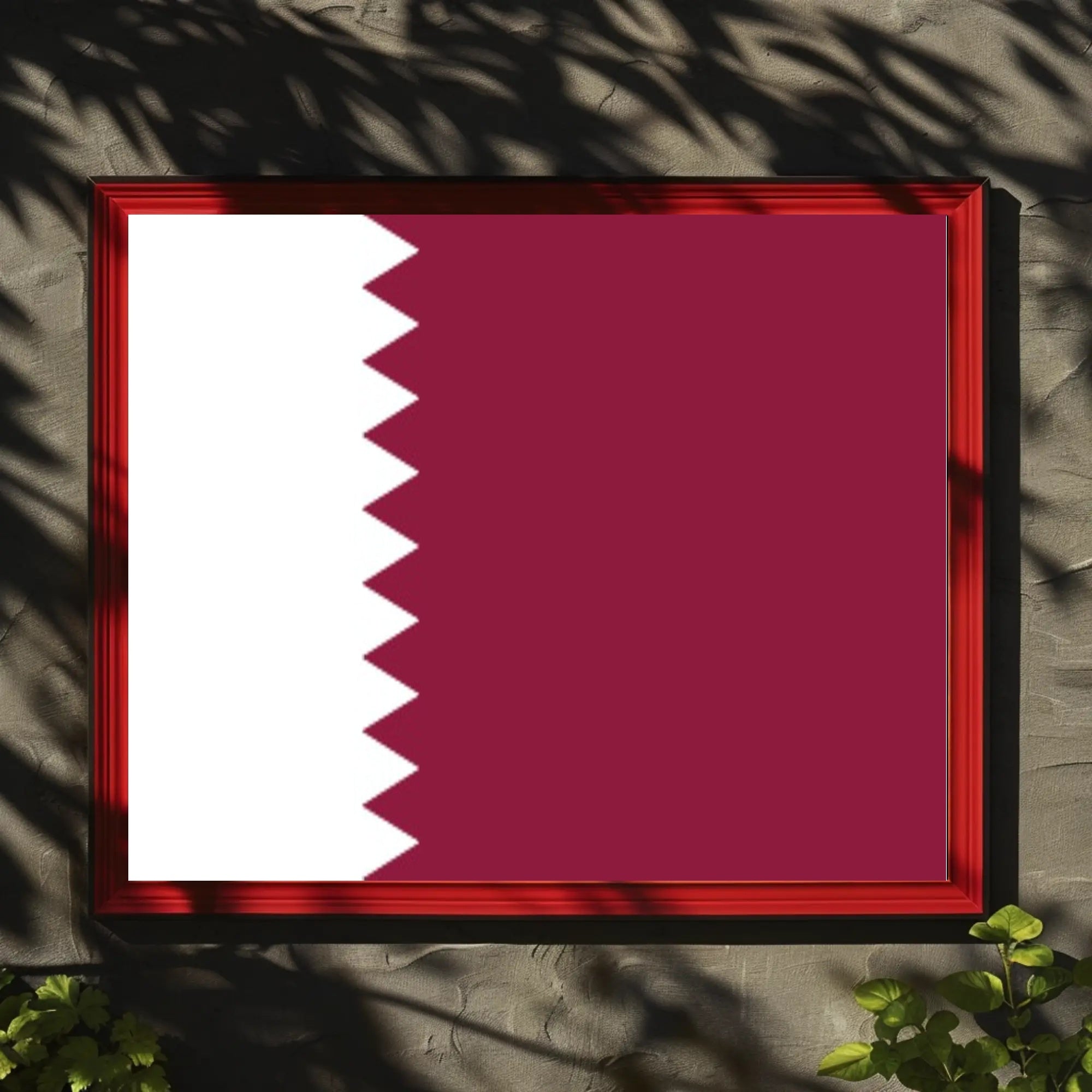 Qatar Flag Display: Patriotic Country Flag Poster PosterGoat