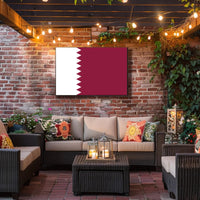 Qatar Flag Display: Patriotic Country Flag Poster PosterGoat