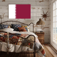 Qatar Flag Display: Patriotic Country Flag Poster PosterGoat