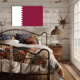 Qatar Flag Display: Patriotic Country Flag Poster PosterGoat