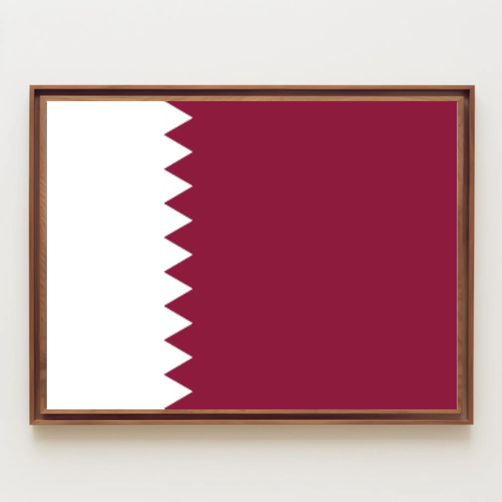 Qatar Flag Display: Patriotic Country Flag Poster PosterGoat