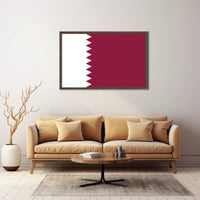 Qatar Flag Display: Patriotic Country Flag Poster PosterGoat