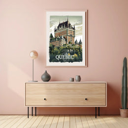 Quebec Château Frontenac Classic Travel Poster PosterGoat