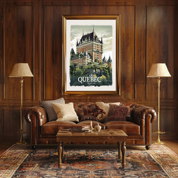 Quebec Château Frontenac Classic Travel Poster PosterGoat