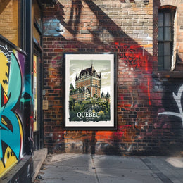 Quebec Château Frontenac Classic Travel Poster PosterGoat