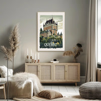 Quebec Château Frontenac Classic Travel Poster PosterGoat