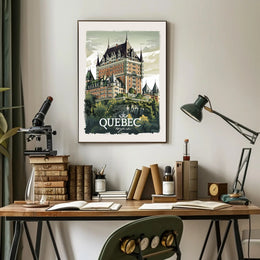 Quebec Château Frontenac Classic Travel Poster PosterGoat