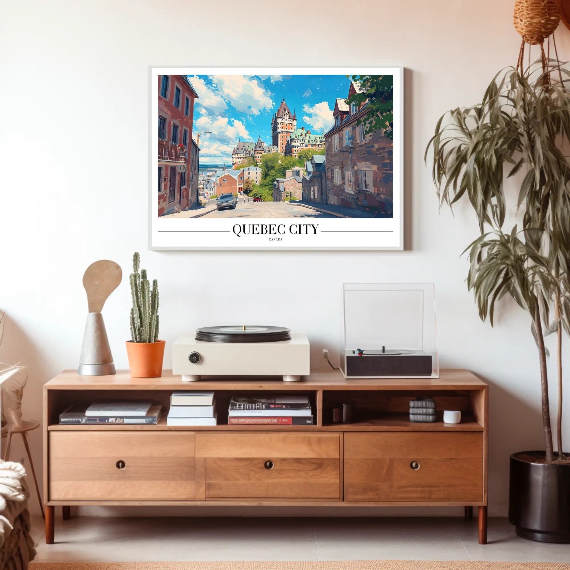 Quebec City Vintage Travel Poster PosterGoat