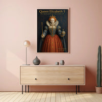 Queen Elizabeth I Vintage Art Poster PosterGoat