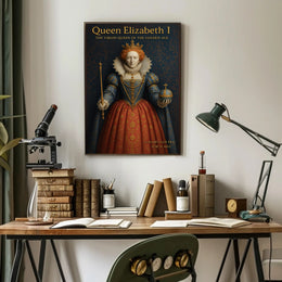 Queen Elizabeth I Vintage Art Poster PosterGoat