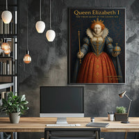 Queen Elizabeth I Vintage Art Poster PosterGoat