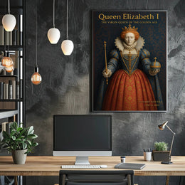 Queen Elizabeth I Vintage Art Poster PosterGoat