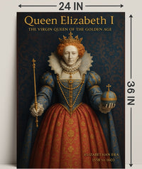 Queen Elizabeth I Vintage Art Poster PosterGoat