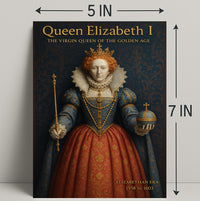 Queen Elizabeth I Vintage Art Poster PosterGoat