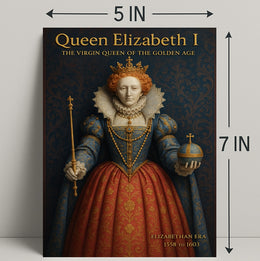 Queen Elizabeth I Vintage Art Poster PosterGoat