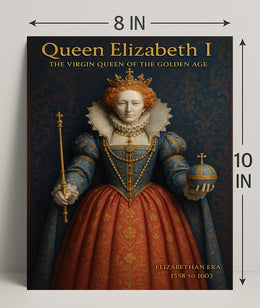 Queen Elizabeth I Vintage Art Poster PosterGoat