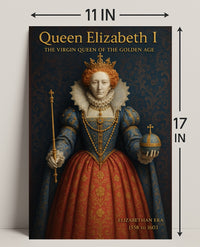 Queen Elizabeth I Vintage Art Poster PosterGoat