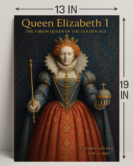 Queen Elizabeth I Vintage Art Poster PosterGoat