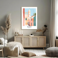 Rabat Cityscape Serenity: Artistic Urban or Cityscape Poster PosterGoat