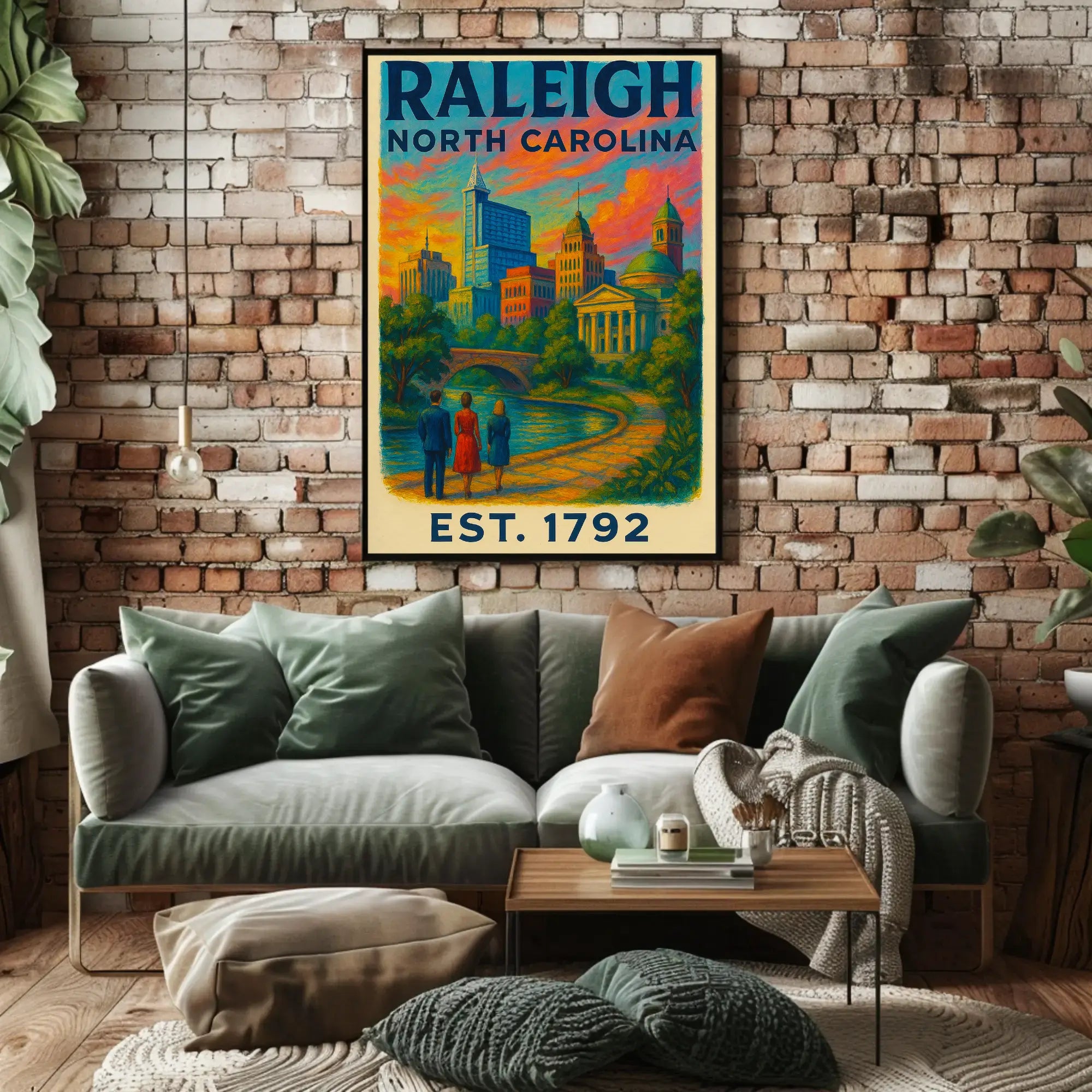 Raleigh Vintage Travel Poster PosterGoat