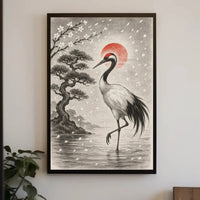 Red-Crowned Crane Serenity Cultural or Heritage Poster PosterGoat