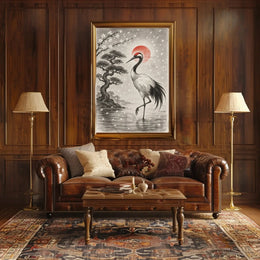 Red-Crowned Crane Serenity Cultural or Heritage Poster PosterGoat