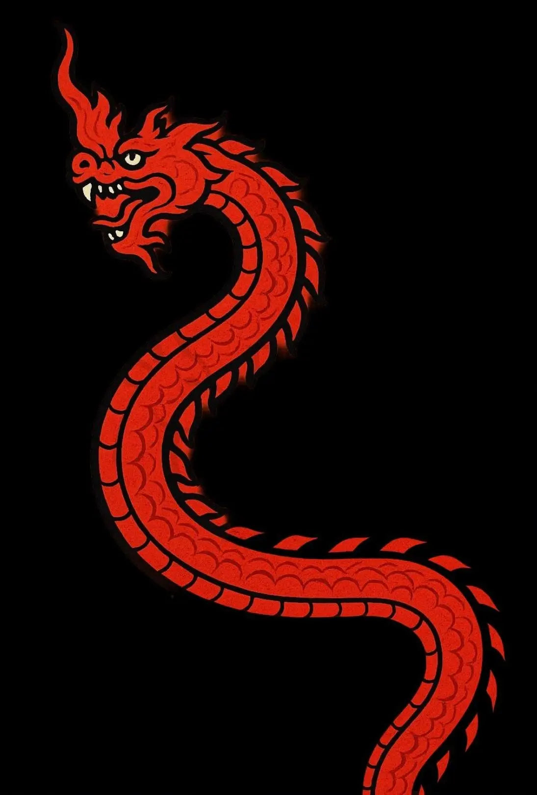 Red Dragon Mystical Power Cultural Heritage Poster PosterGoat