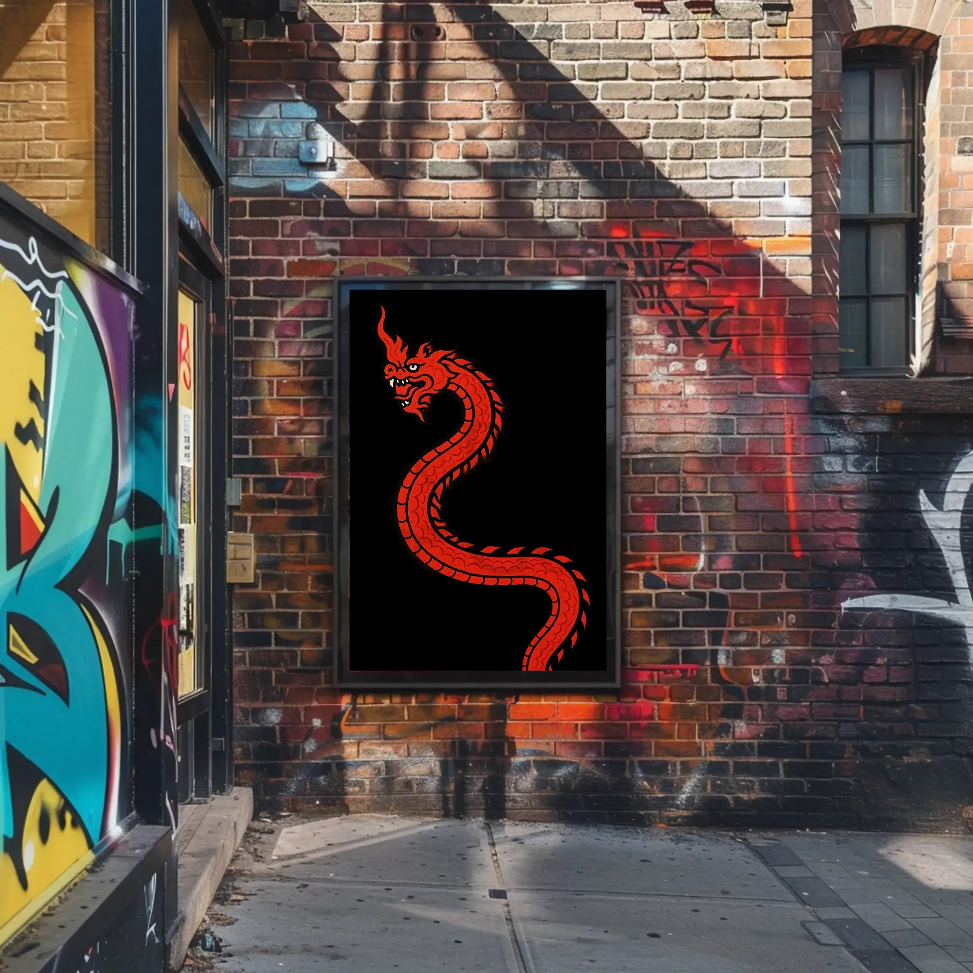 Red Dragon Mystical Power Cultural Heritage Poster PosterGoat