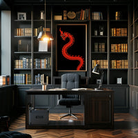 Red Dragon Mystical Power Cultural Heritage Poster PosterGoat