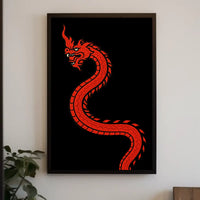 Red Dragon Mystical Power Cultural Heritage Poster PosterGoat